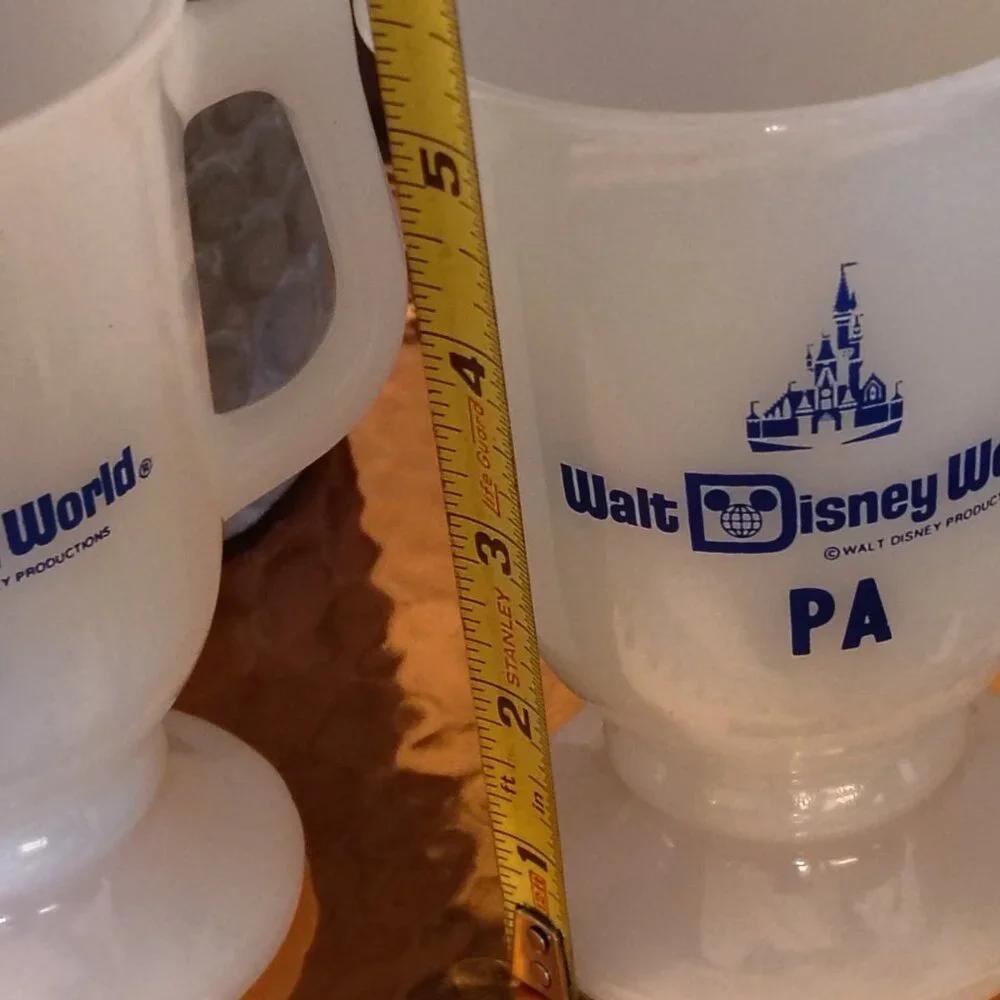 Walt Disney World Milk Glass Mug Set(two) - Picture 6 of 8
